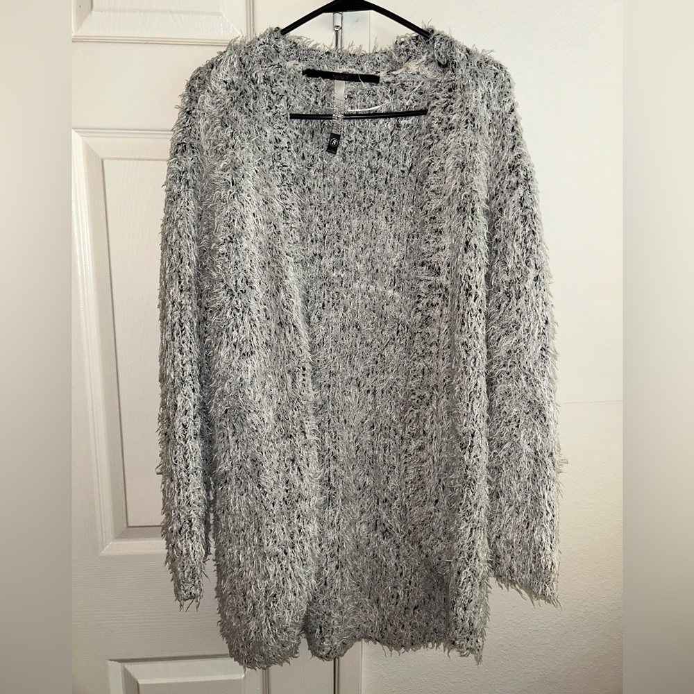 Cute sweater furry cardigan
